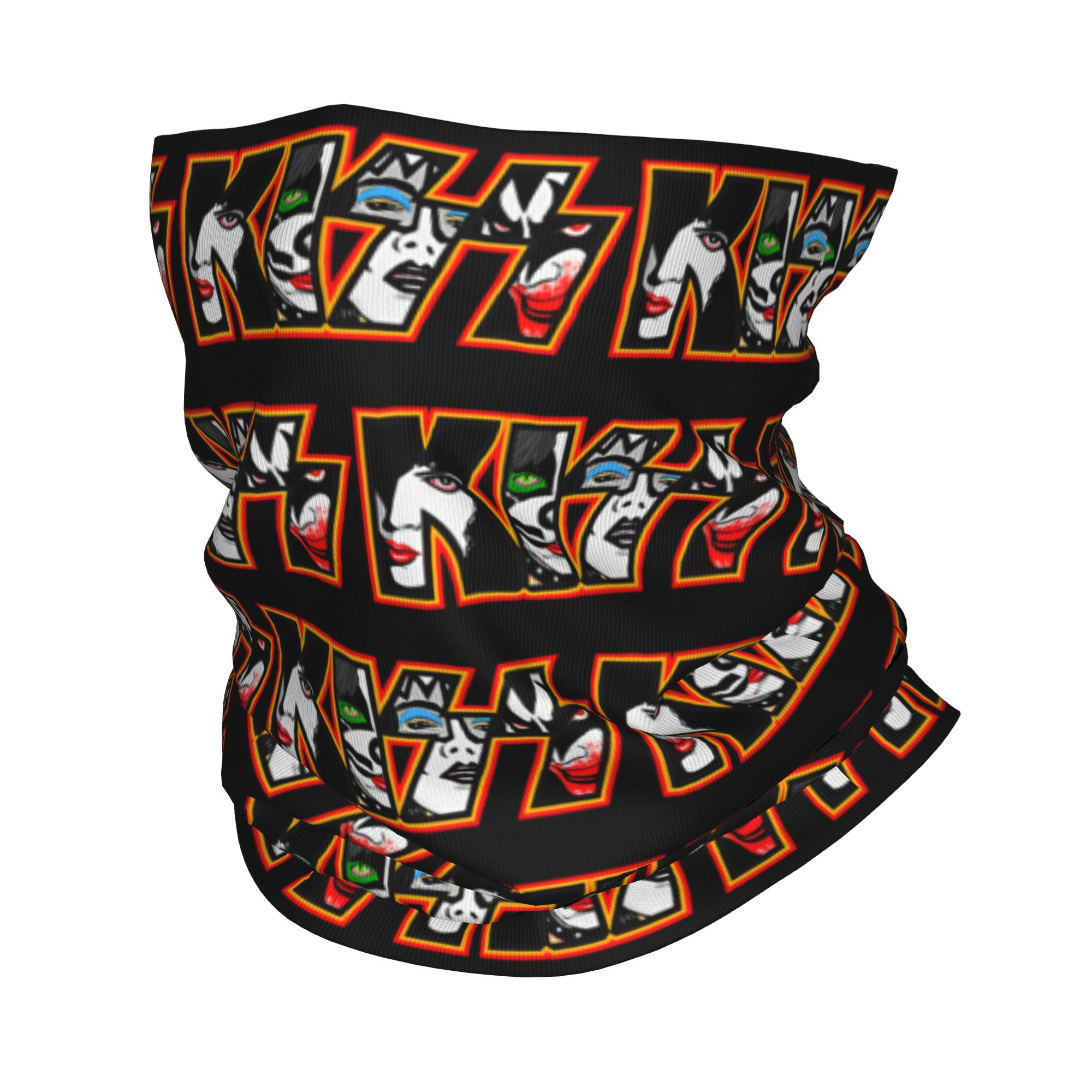 Neck Gaiter Face Cover - قبلات روك المعدنية الثقيلة المخصصة باندانا