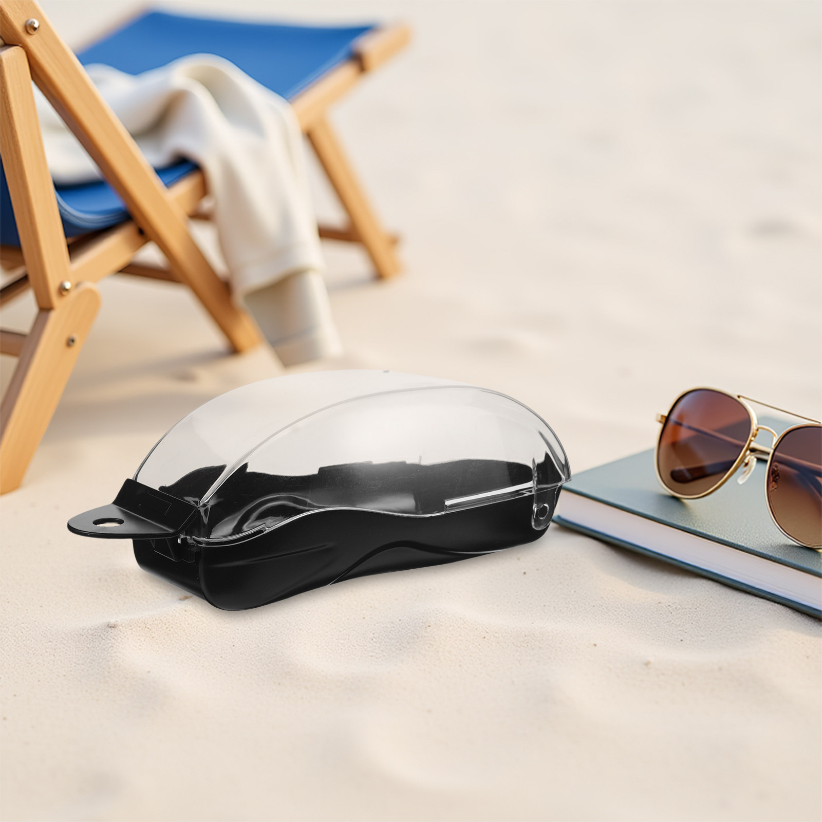Mask Case Hard Shell - علبة نظارات السباحة بغطاء شفاف وقشرة