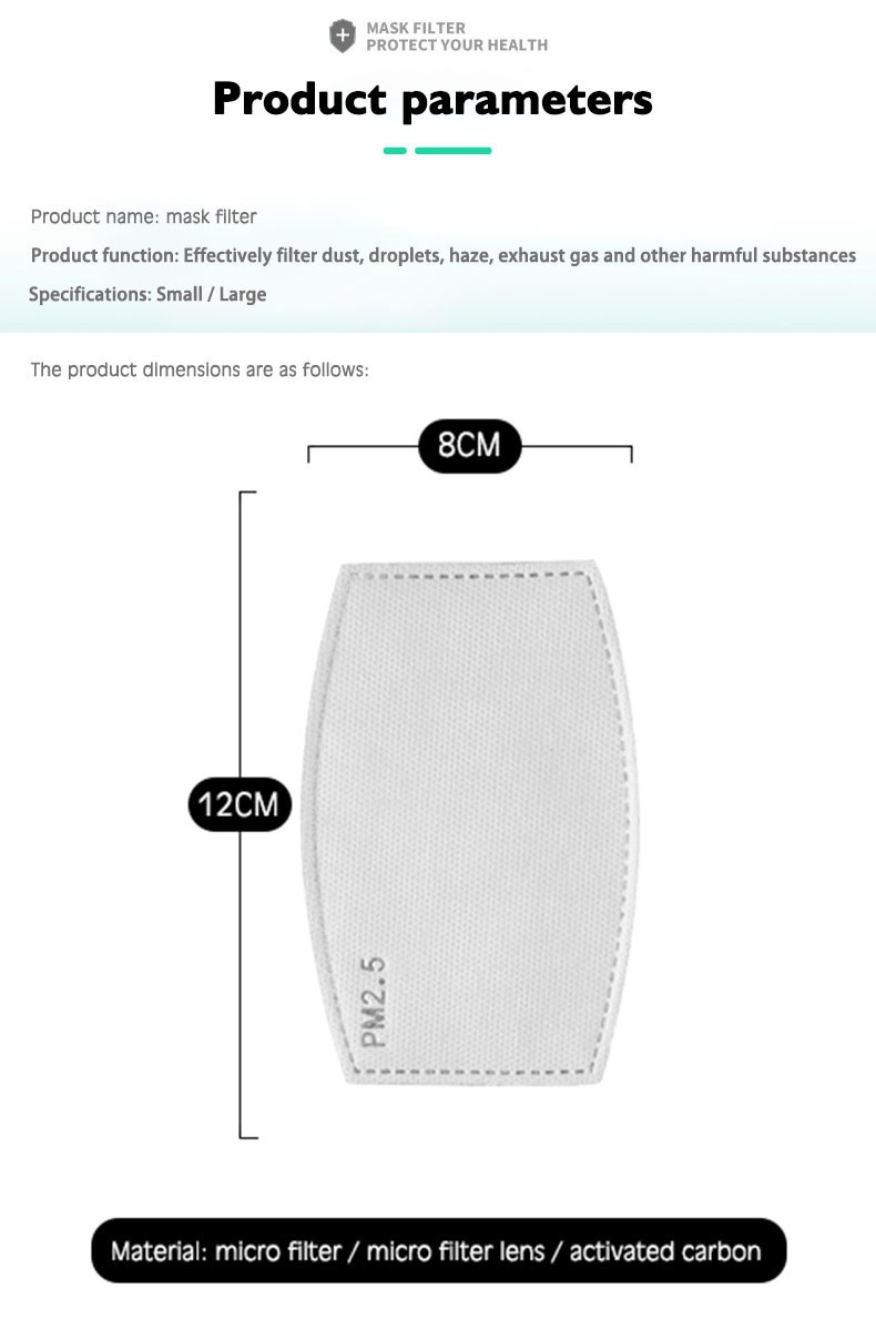 فلتر قناع PM2.5 خفيف الوزن وصغ - مراجعة Pm2.5 Filter Insert وسعره