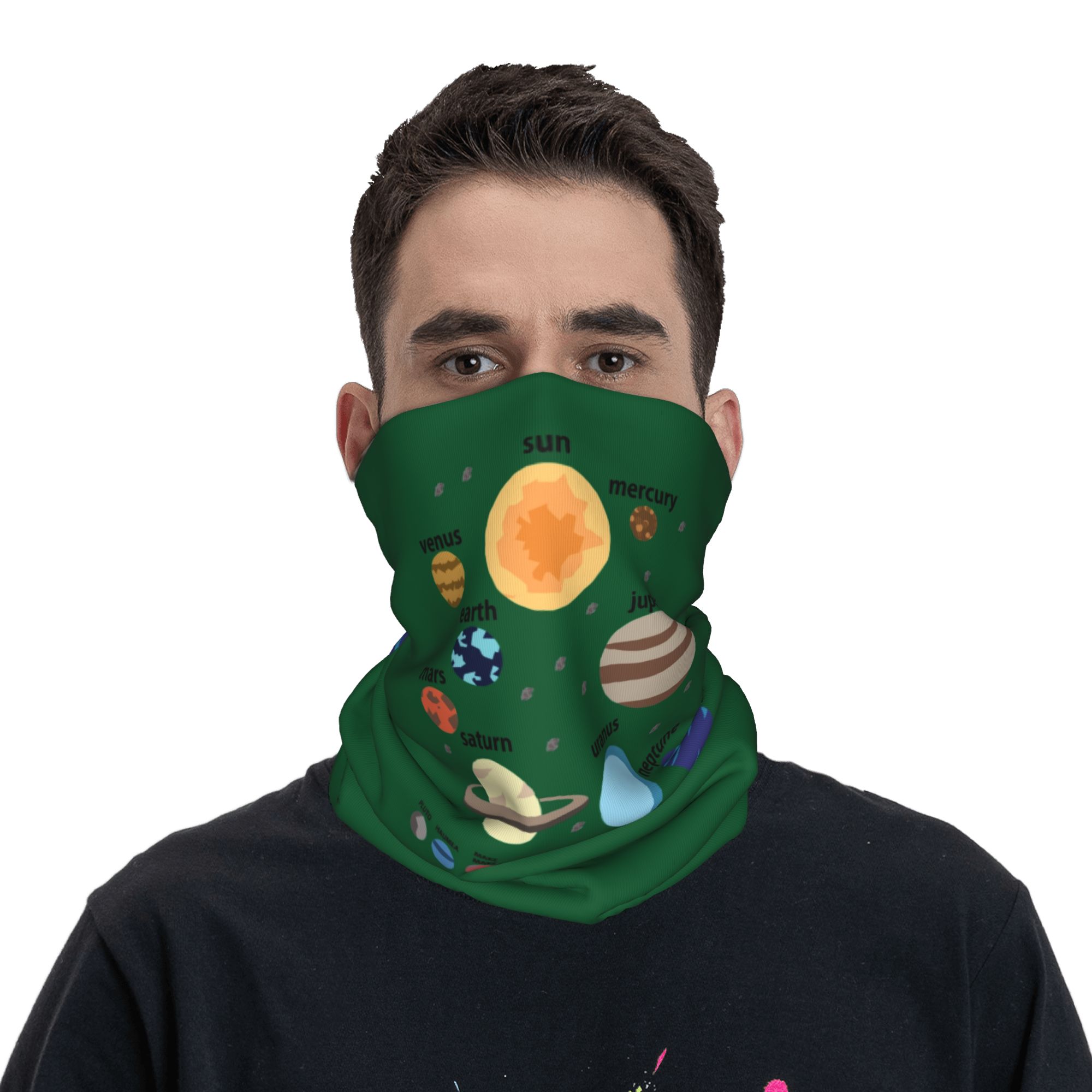 وشاح رقبة بتصميم مخصص للنظام ا - مراجعة Neck Gaiter Face Cover وسعره